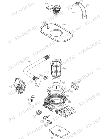 Взрыв-схема посудомоечной машины Gorenje GDV641X (320336, DW70.3) - Схема узла 04