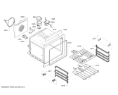 Схема №4 BOP211100 с изображением Внутренняя дверь для электропечи Bosch 00770259