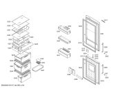 Схема №2 KGH39A47GB Smart с изображением Дверь для холодильника Bosch 00710135