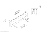 Схема №3 SN45E805SK с изображением Передняя панель для посудомоечной машины Siemens 00670744