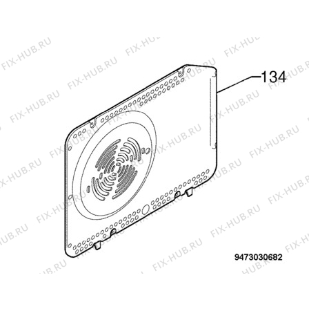 Взрыв-схема плиты (духовки) Electrolux EKM6035 - Схема узла Kit 269