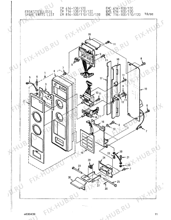 Схема №8 EM616100 с изображением Затвор для микроволновки Bosch 00321716