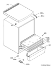 Схема №1 S71701TSX0 с изображением Элемент корпуса для холодильника Aeg 2064289891