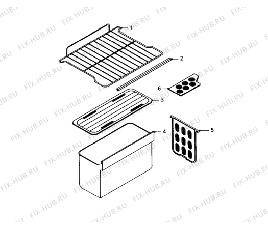 Взрыв-схема холодильника Electrolux ER1240T - Схема узла Furniture