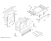 Схема №2 HLS79W350U с изображением Фронтальное стекло для электропечи Bosch 00717503