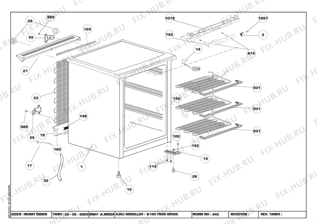 Схема №2 BLOMBERG FTE 1530 (6195412137) с изображением Ящик (корзина) для холодильной камеры Beko 4336530400