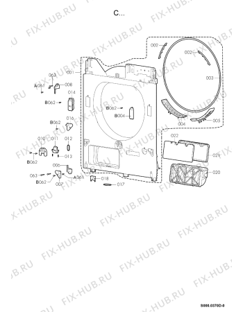 Схема №3 TRW 6060 li с изображением Держатель для стиралки Whirlpool 480112100913