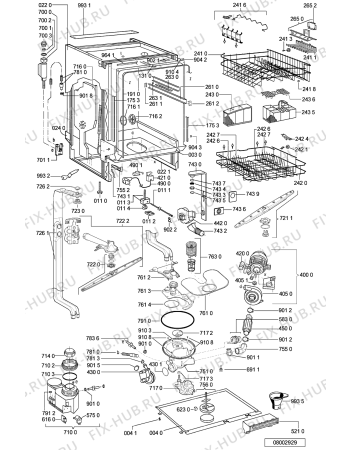 Схема №2 GSF 5988 WS с изображением Обшивка для посудомойки Whirlpool 481245372069