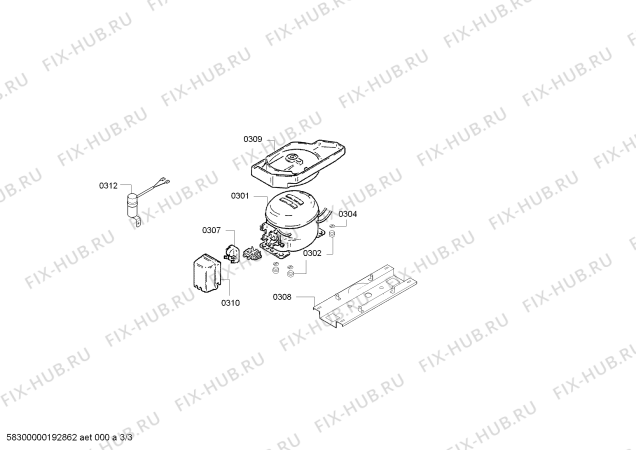 Схема №1 KGE58AI40 Bosch с изображением Крышка для холодильника Siemens 12012077