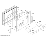 Схема №2 HC854240U с изображением Фронтальное стекло для электропечи Siemens 00685090