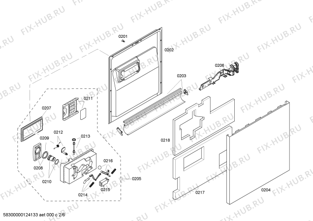 Схема №3 63016304404 Kenmore Elite с изображением Панель управления для посудомойки Bosch 00242214