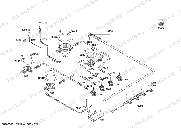 Схема №1 PPP616B20E ENC.PPP616B20E T60F 4G BOSCH с изображением Варочная панель для плиты (духовки) Bosch 00685290