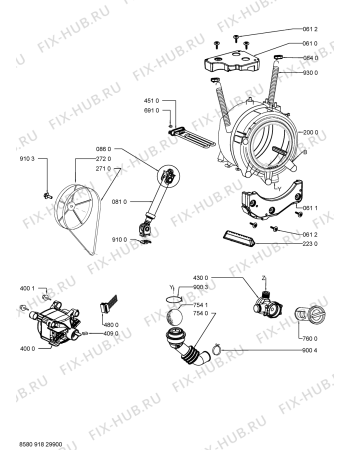 Схема №2 FL 1479 с изображением Обшивка для стиралки Whirlpool 480111103521