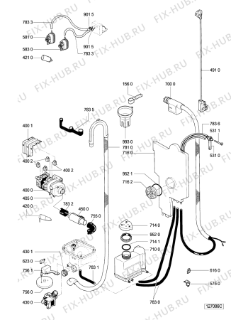 Схема №3 GCI 4755/2 W-SW с изображением Микропереключатель для посудомоечной машины Whirlpool 481990401295