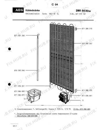 Взрыв-схема холодильника Aeg SANTO 180 112 AL - Схема узла Section3