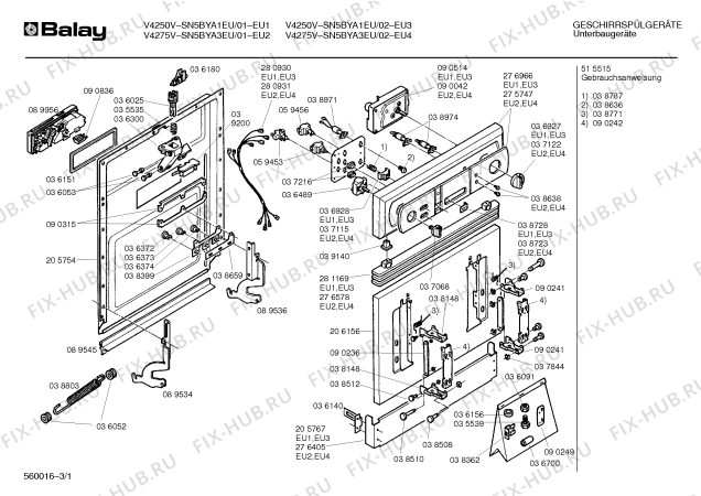 Схема №2 VF2003 с изображением Магнитный клапан для посудомойки Bosch 00059699