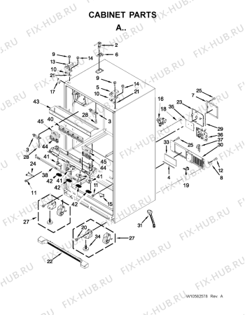 Схема №4 5MFX257AA с изображением Другое для холодильника Whirlpool 482000012401