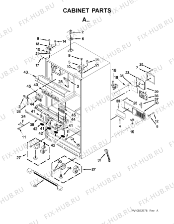 Схема №4 5MFX257AA с изображением Всякое для холодильника Whirlpool 482000012363