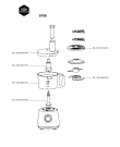 Схема №1 6799 с изображением Крышка чаши для кухонного измельчителя Seb FS-3072096799