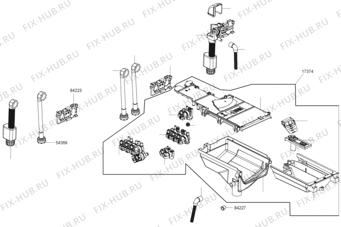 Взрыв-схема стиральной машины Gorenje WDI73120    HK (457255, LSTA126C) - Схема узла 02