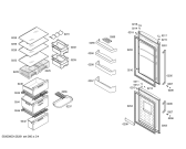 Схема №2 KG39NX72 с изображением Дверь для холодильной камеры Siemens 00244987