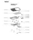 Схема №1 CB658E01/11A с изображением Плоскость для гриля Tefal TS-01029160