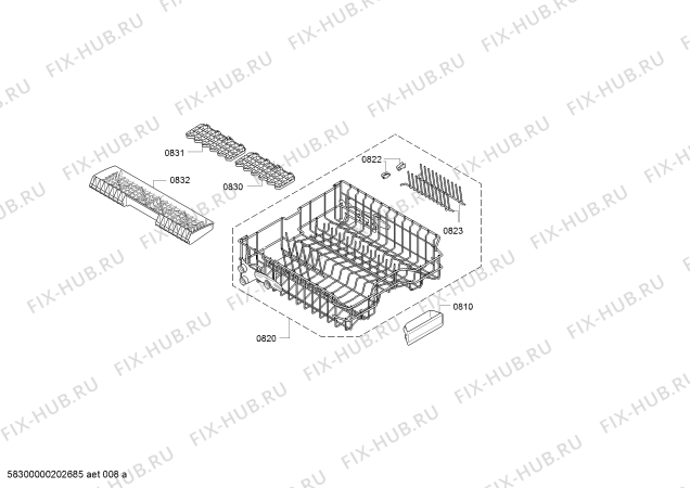 Взрыв-схема посудомоечной машины Siemens SN477W02JS IQ 700 - Схема узла 07