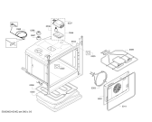 Схема №2 HBG73B550J с изображением Модуль управления, запрограммированный для плиты (духовки) Bosch 00740762