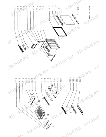 Схема №1 3P 28R/G/1 с изображением Часть корпуса для холодильника Whirlpool 481945299641