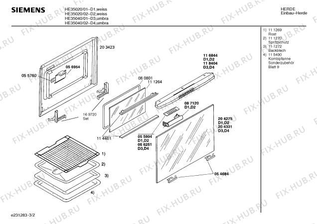 Схема №2 HE35020 с изображением Панель для плиты (духовки) Siemens 00270566