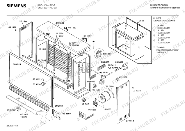 Схема №1 2NG1340-1A с изображением Температурный ограничитель для стиральной машины Bosch 00051656