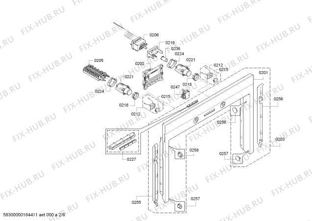 Взрыв-схема плиты (духовки) Siemens HB33CB550W - Схема узла 02