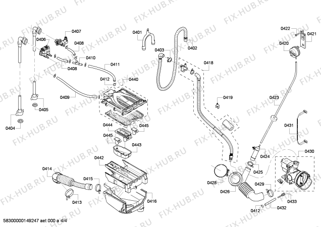 Взрыв-схема стиральной машины Bosch WFVC5400TC 500 Series - Схема узла 04