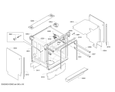 Схема №2 SMD86M84DE с изображением Передняя панель для электропосудомоечной машины Bosch 00703914