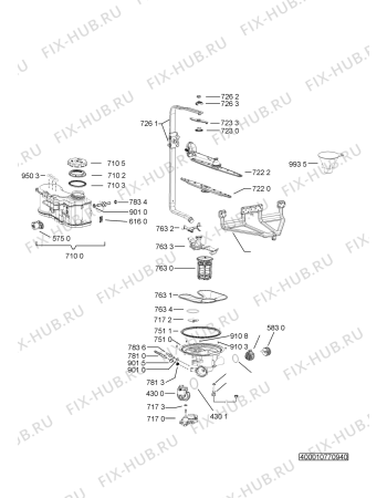 Схема №2 WP 75/5 LD с изображением Микромодуль для посудомойки Whirlpool 481010749221