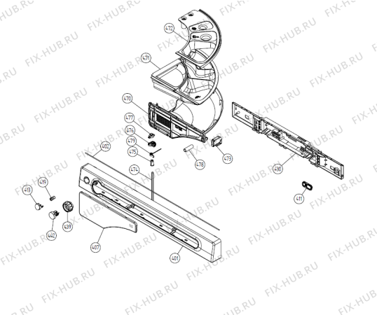 Схема №3 MAF2002AES   -Stainless (900003461, WM60.3) с изображением Декоративная панель для стиралки Gorenje 191463