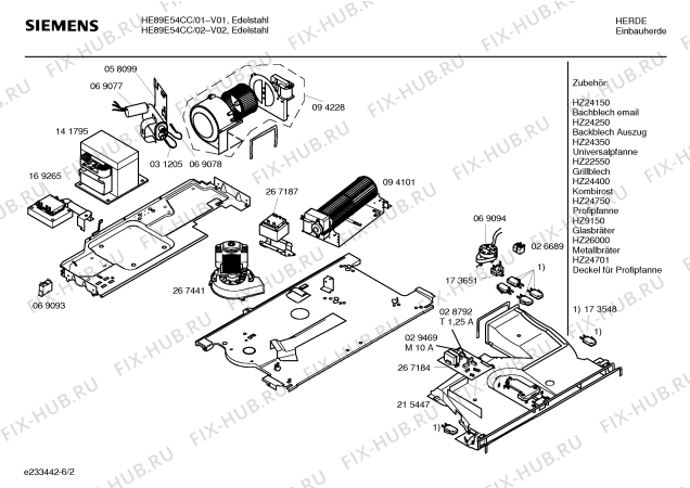 Схема №4 HB28044EU с изображением Уплотнитель двери для электропечи Bosch 00356257