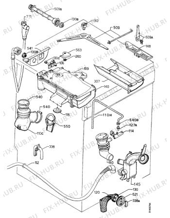 Взрыв-схема стиральной машины Zanussi WIJ1273 - Схема узла Water equipment