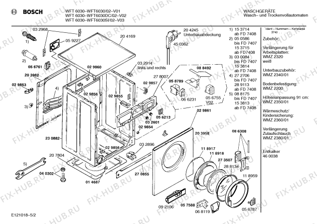 Схема №4 WFT6030DC WFT6030 с изображением Вставка для ручки для стиральной машины Bosch 00094517