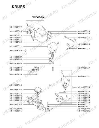 Схема №2 FNF247(0) с изображением Микромодуль для электрокофеварки Krups MS-0925722