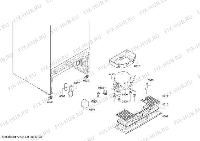 Схема №3 KSV36BI30 с изображением Панель для холодильника Bosch 00746255