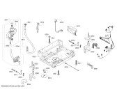 Схема №2 SMV50M60EU с изображением Панель управления для электропосудомоечной машины Bosch 00704453