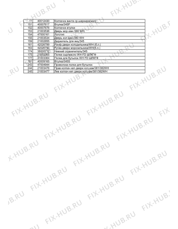 Схема №3 WBR 3712 S2 с изображением Часть корпуса для холодильника Whirlpool 480188800256