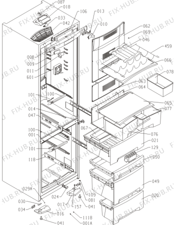 Схема №1 R6181TW (335460, HKS3666EF) с изображением Поверхность для холодильной камеры Gorenje 334319