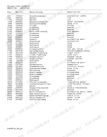 Схема №9 GM205160NE с изображением Часть корпуса для электропосудомоечной машины Bosch 00211783