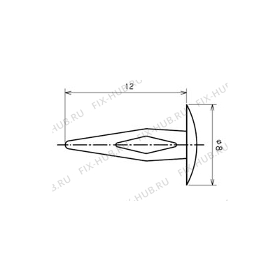 Заглушка для холодильника Electrolux 2063004002 в гипермаркете Fix-Hub