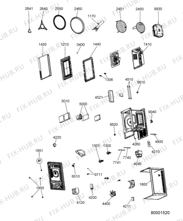 Схема №1 MW 49 SL с изображением Сенсорная панель для свч печи Whirlpool 482000093486