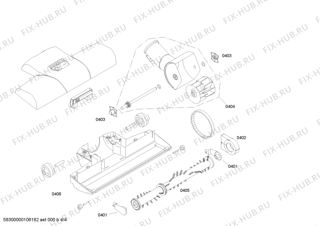 Схема №1 BSG71310UC formula 1400 W / 12 Amps с изображением Патрубок для мини-пылесоса Bosch 00496458