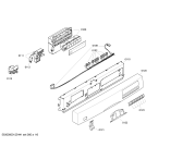 Схема №1 SGS85M32 с изображением Передняя панель для электропосудомоечной машины Bosch 00448913