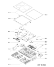 Схема №1 IHI 765 с изображением Поверхность для электропечи Whirlpool 481010449077